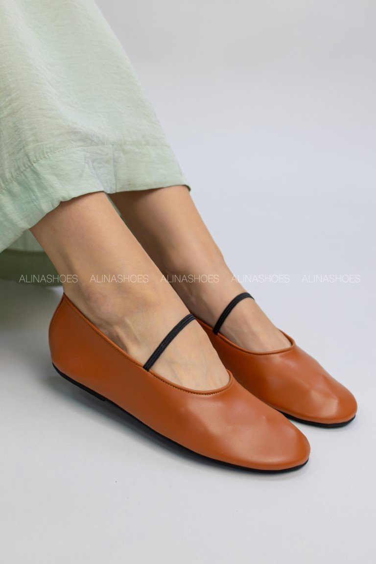 Балетки alinashoes brown 36 купить,NaN