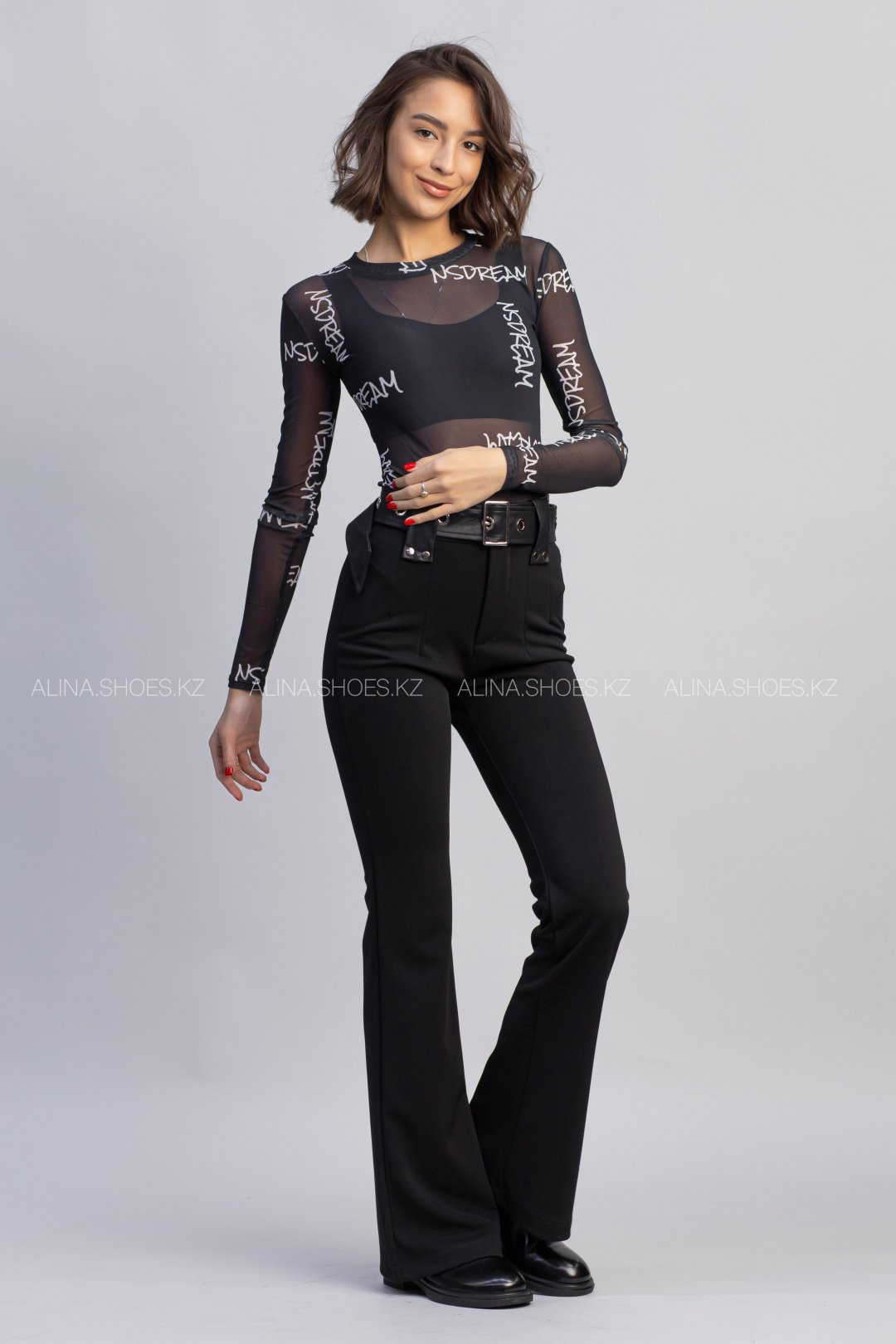 Повседневные брюки alinashoes черный купить,NaN