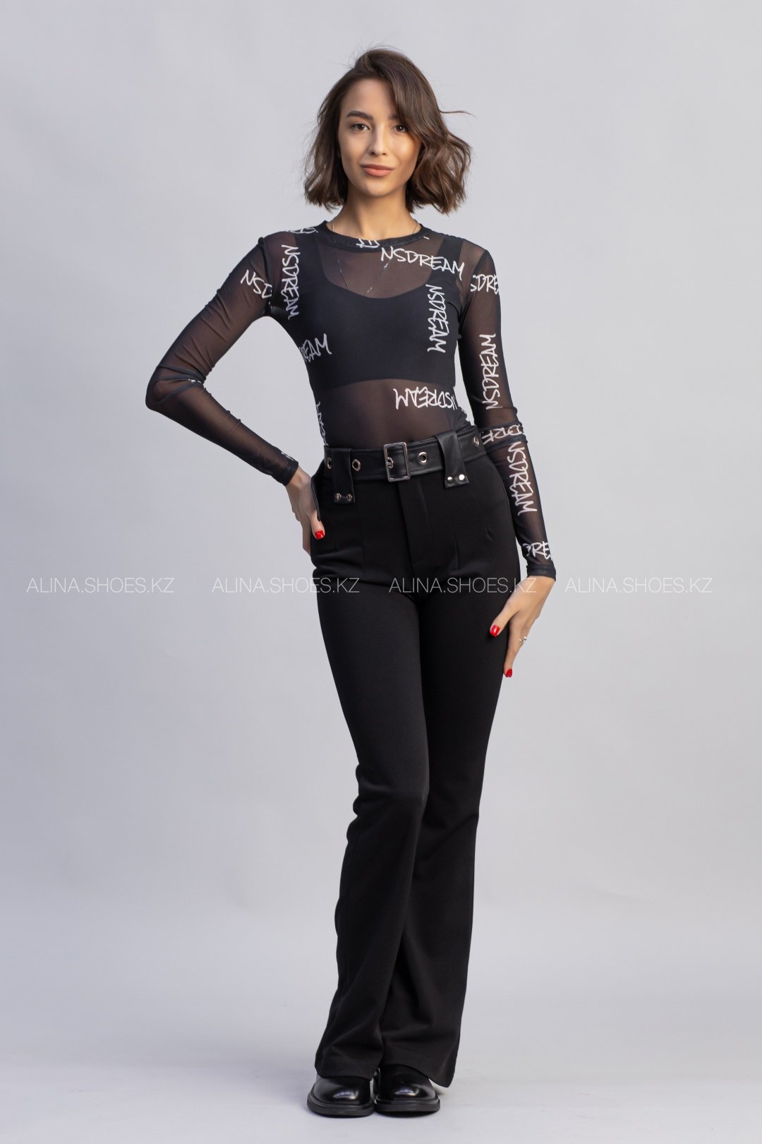 Повседневные брюки alinashoes черный купить,NaN