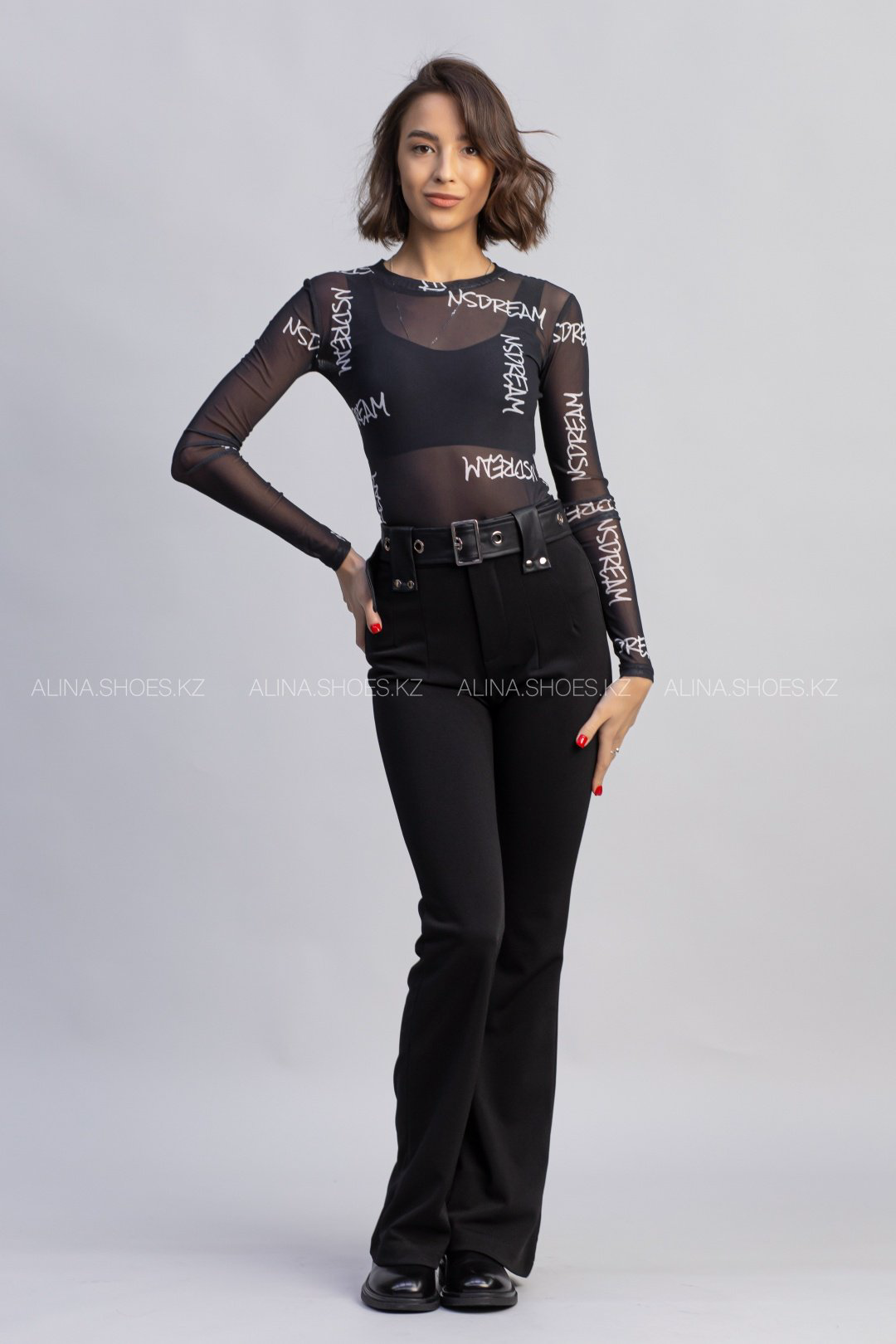 Повседневные брюки alinashoes черный купить,NaN
