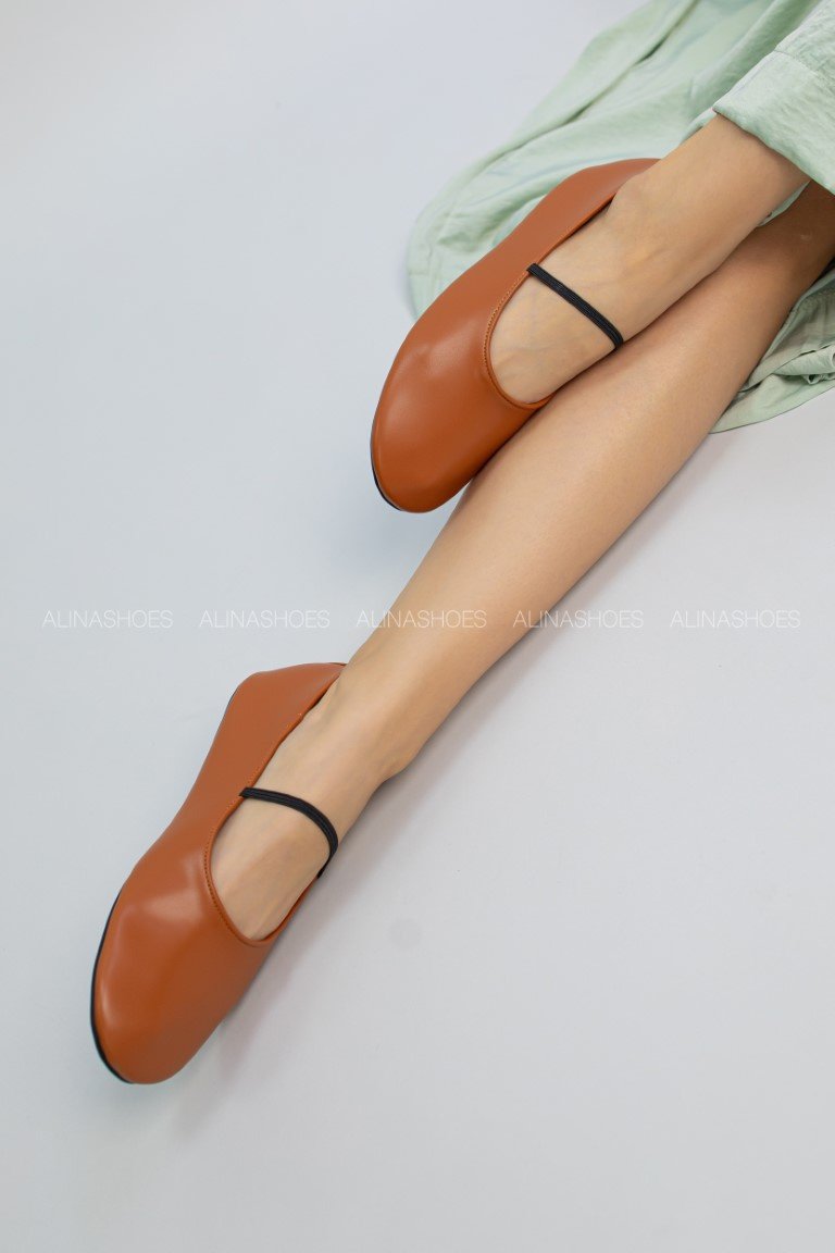 Балетки alinashoes brown 36 купить,NaN