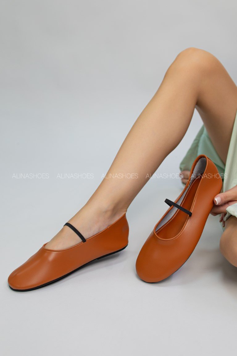 Балетки alinashoes brown 40 купить,NaN