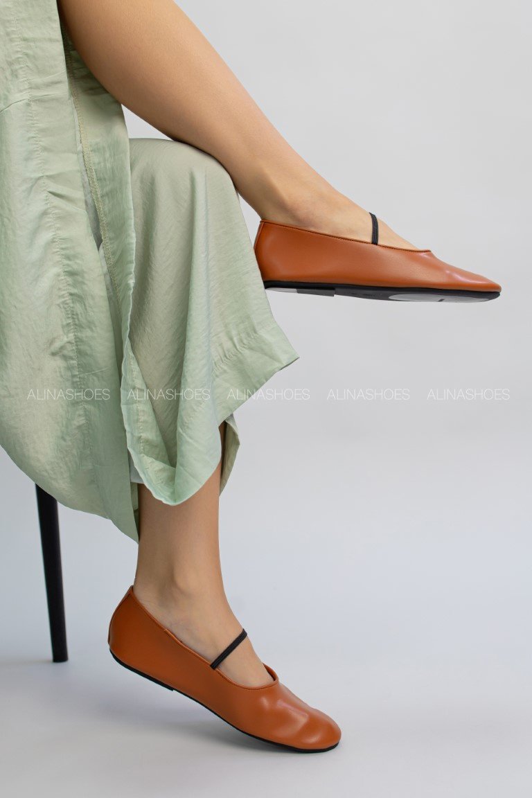 Балетки alinashoes brown 40 купить,NaN