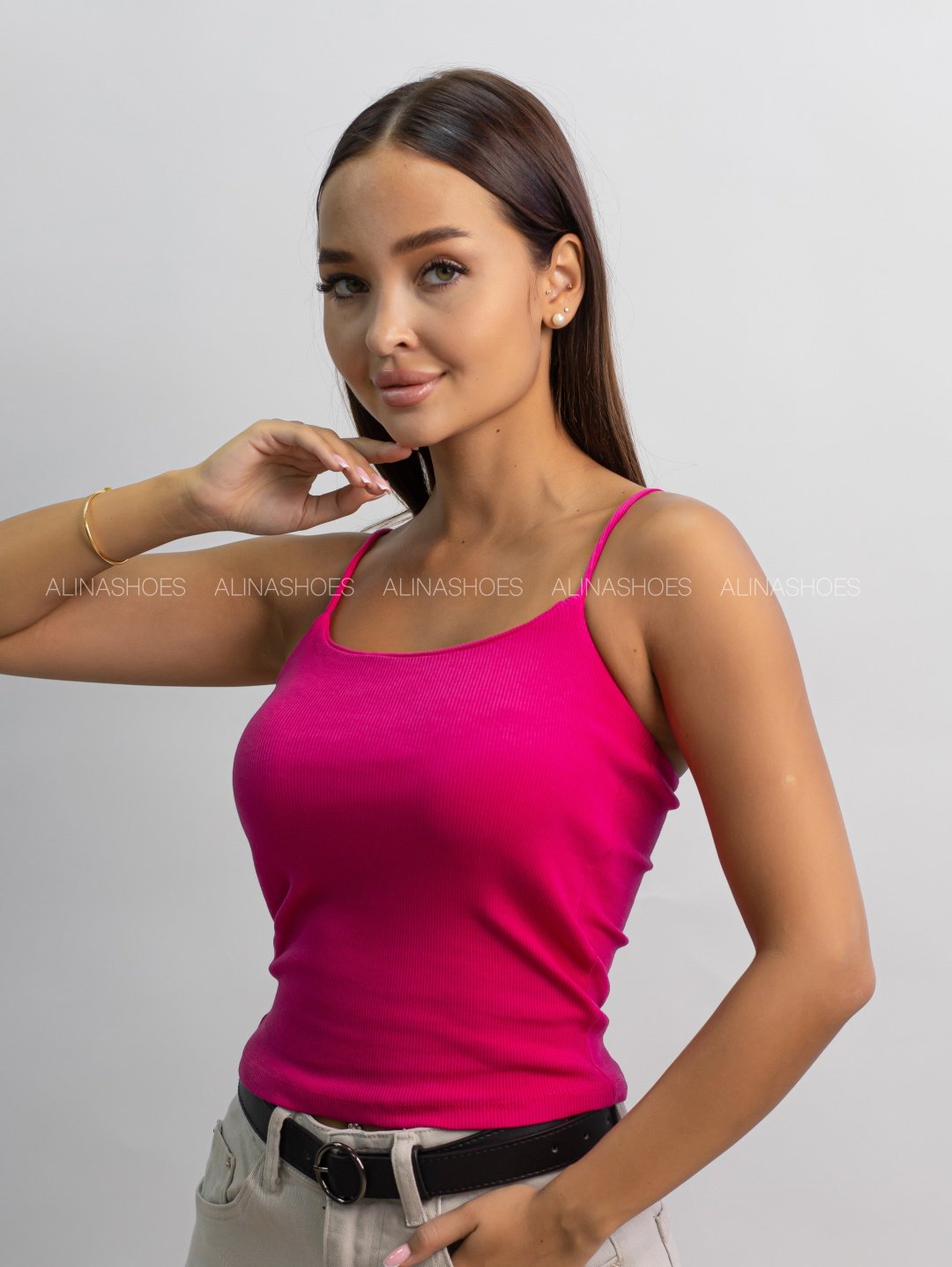 Майка alinashoes фуксия S купить,NaN