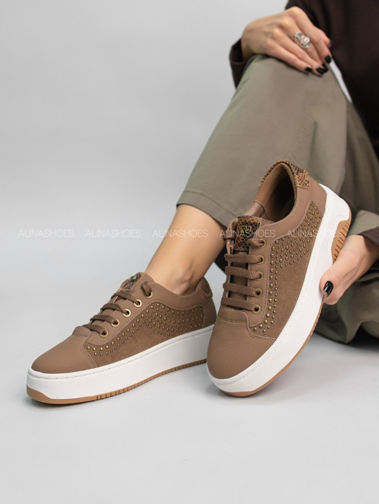 Кроссовки alinashoes бежевый купить,NaN