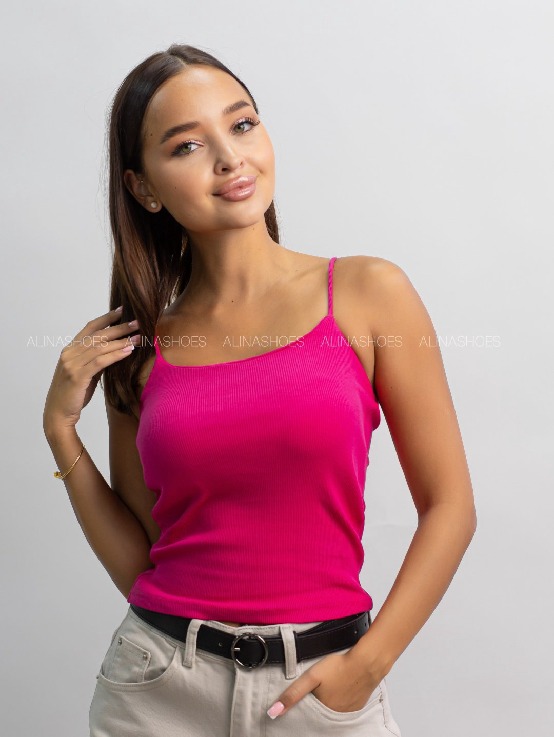 Майка alinashoes фуксия S купить,NaN