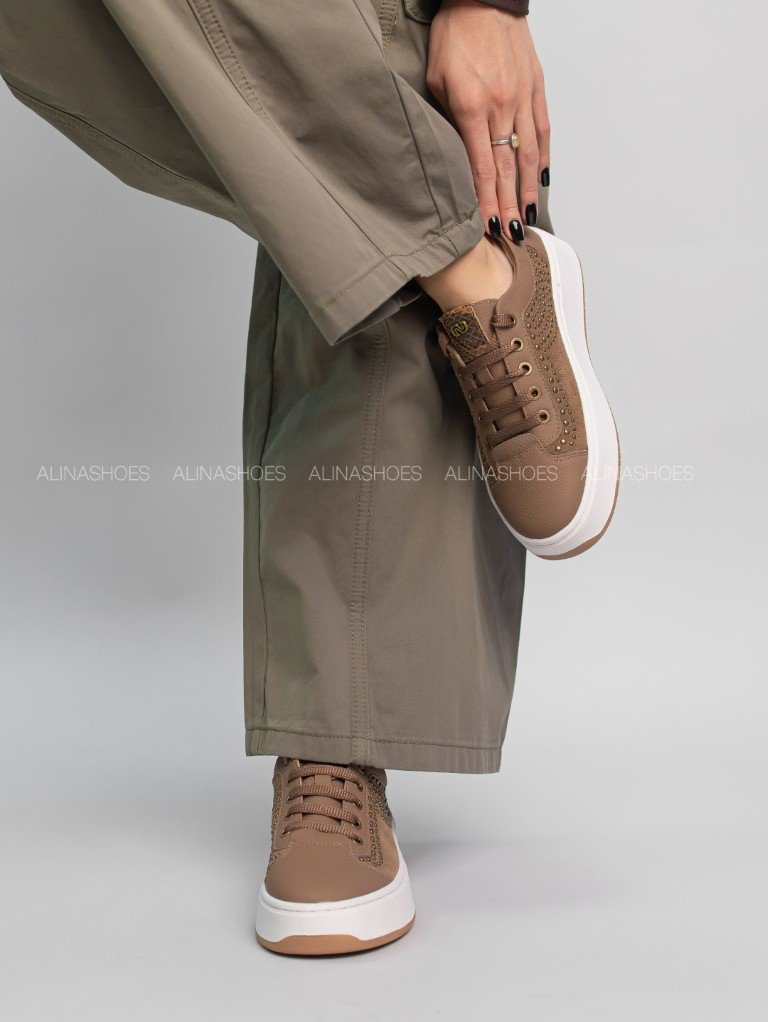 Кроссовки alinashoes бежевый купить,NaN