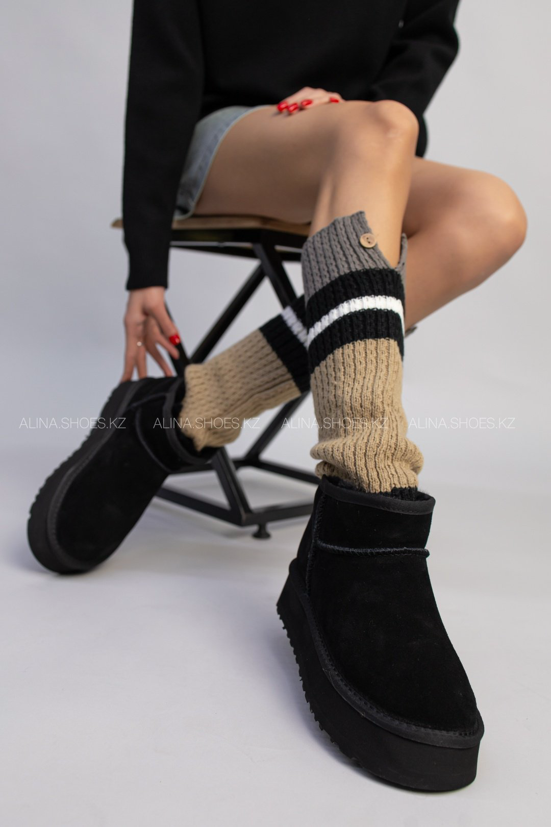 Угги alinashoes черный купить,NaN