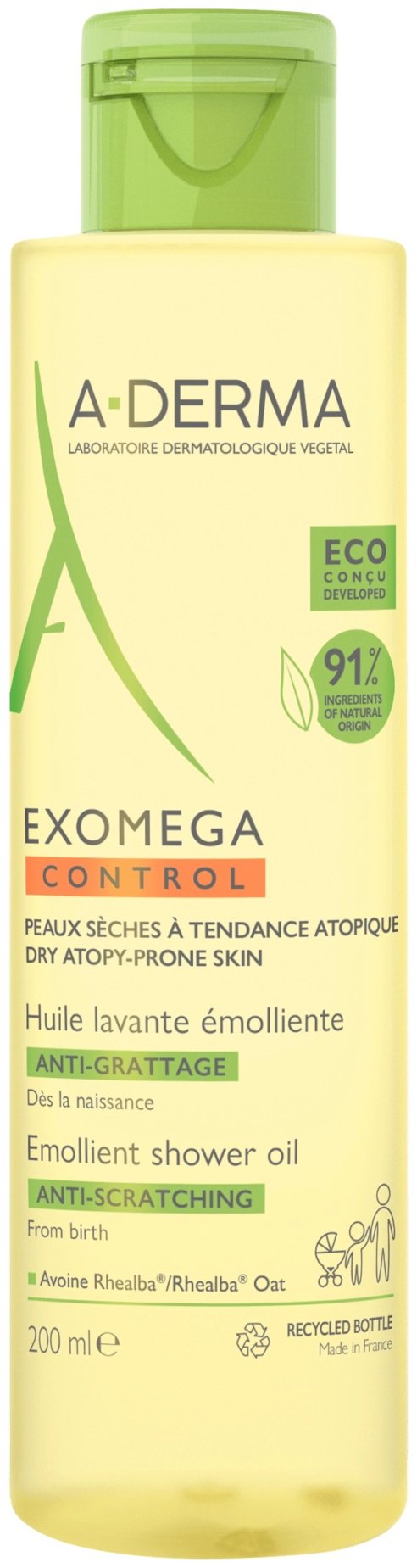 A-DERMA Exomega Control Emollient масло 200 мл купить,NaN