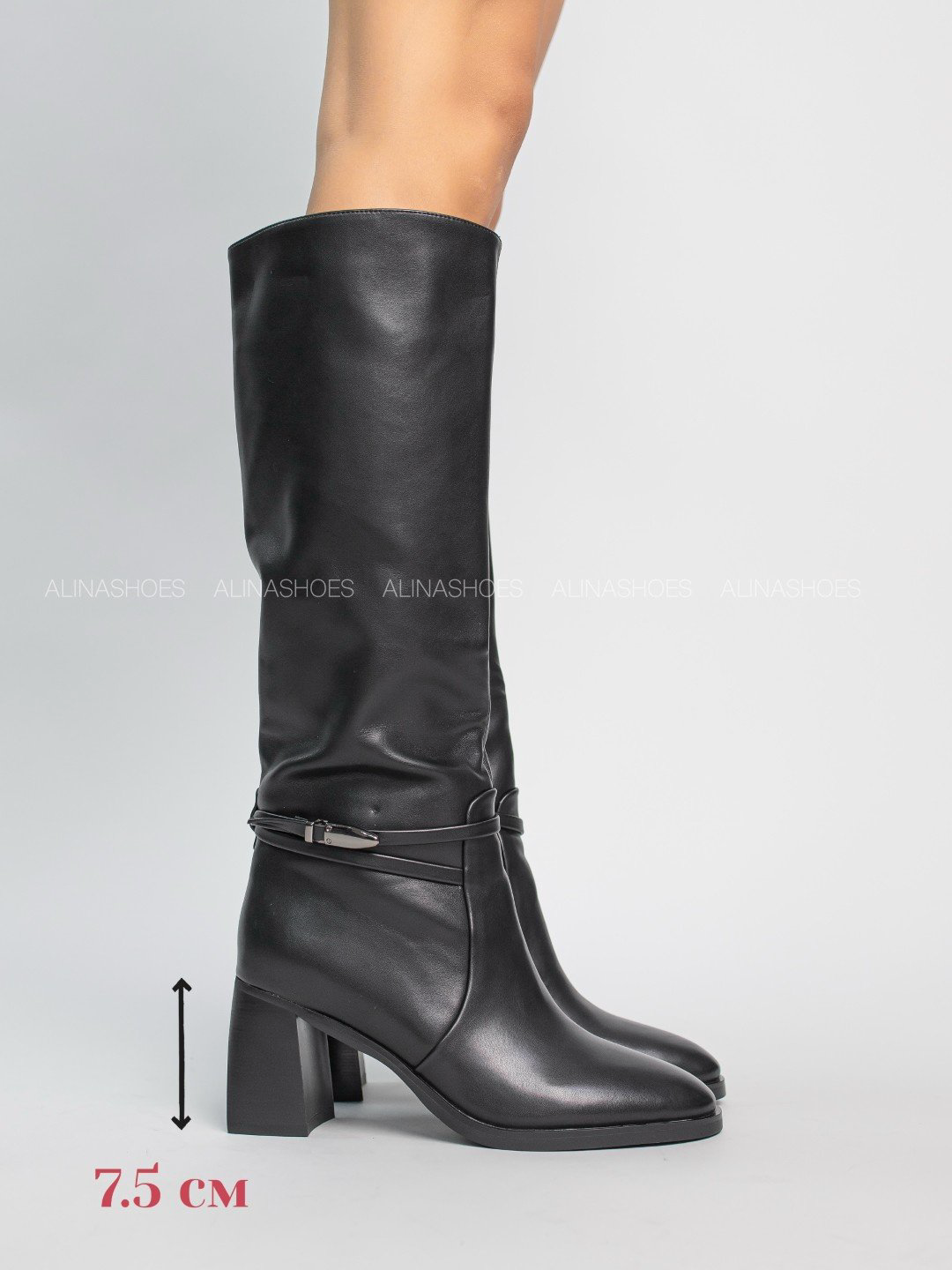 Сапоги alinashoes black 36 купить,NaN