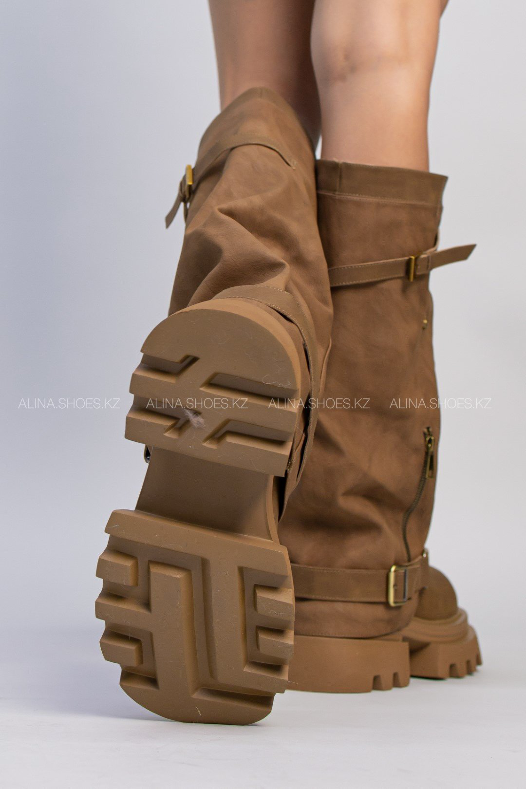 Сапоги alinashoes светло-коричневый купить,NaN