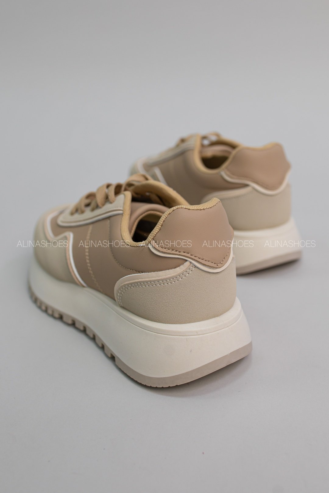 Кроссовки alinashoes бежевый купить,NaN