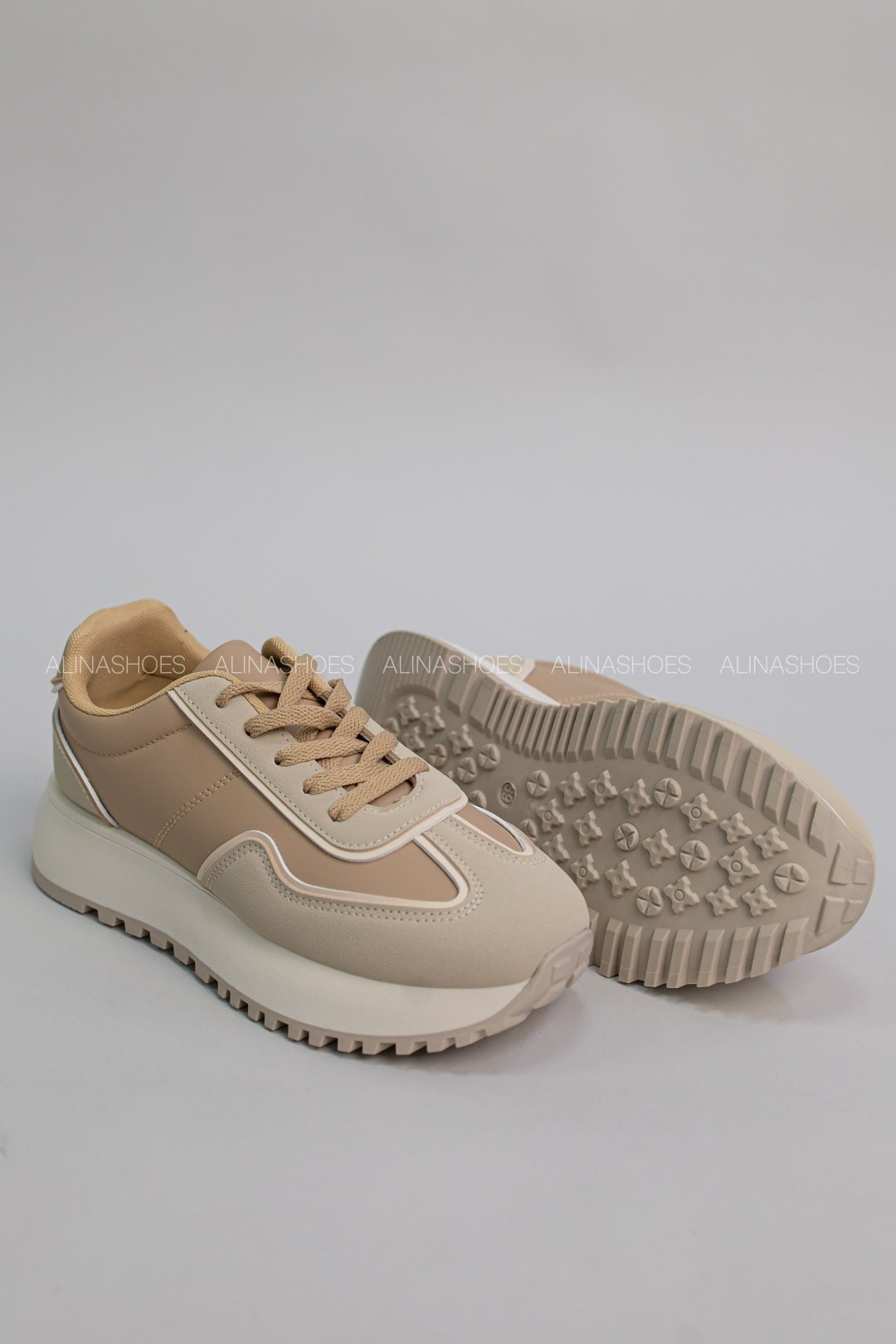 Кроссовки alinashoes бежевый купить,NaN