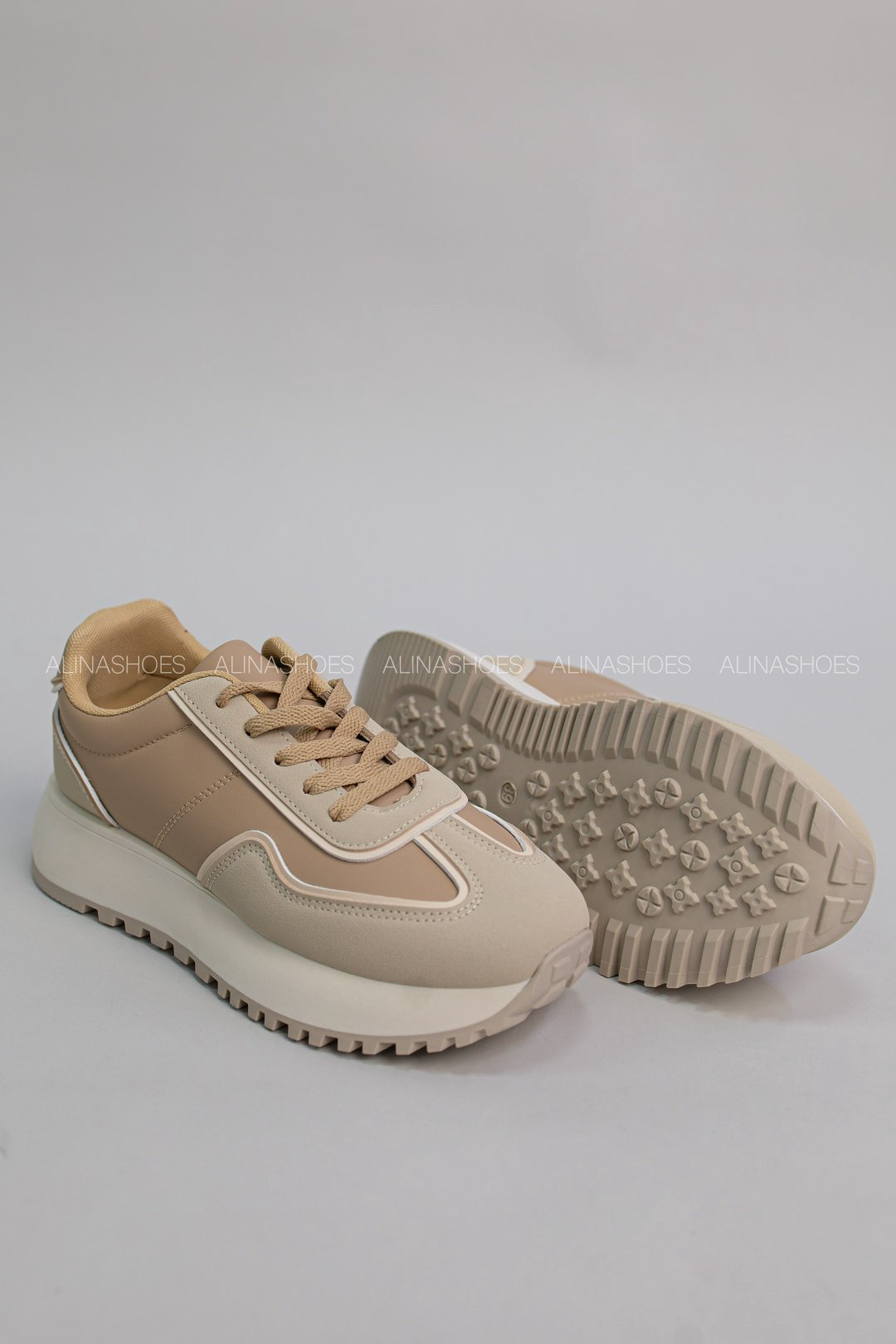 Кроссовки alinashoes бежевый купить,NaN