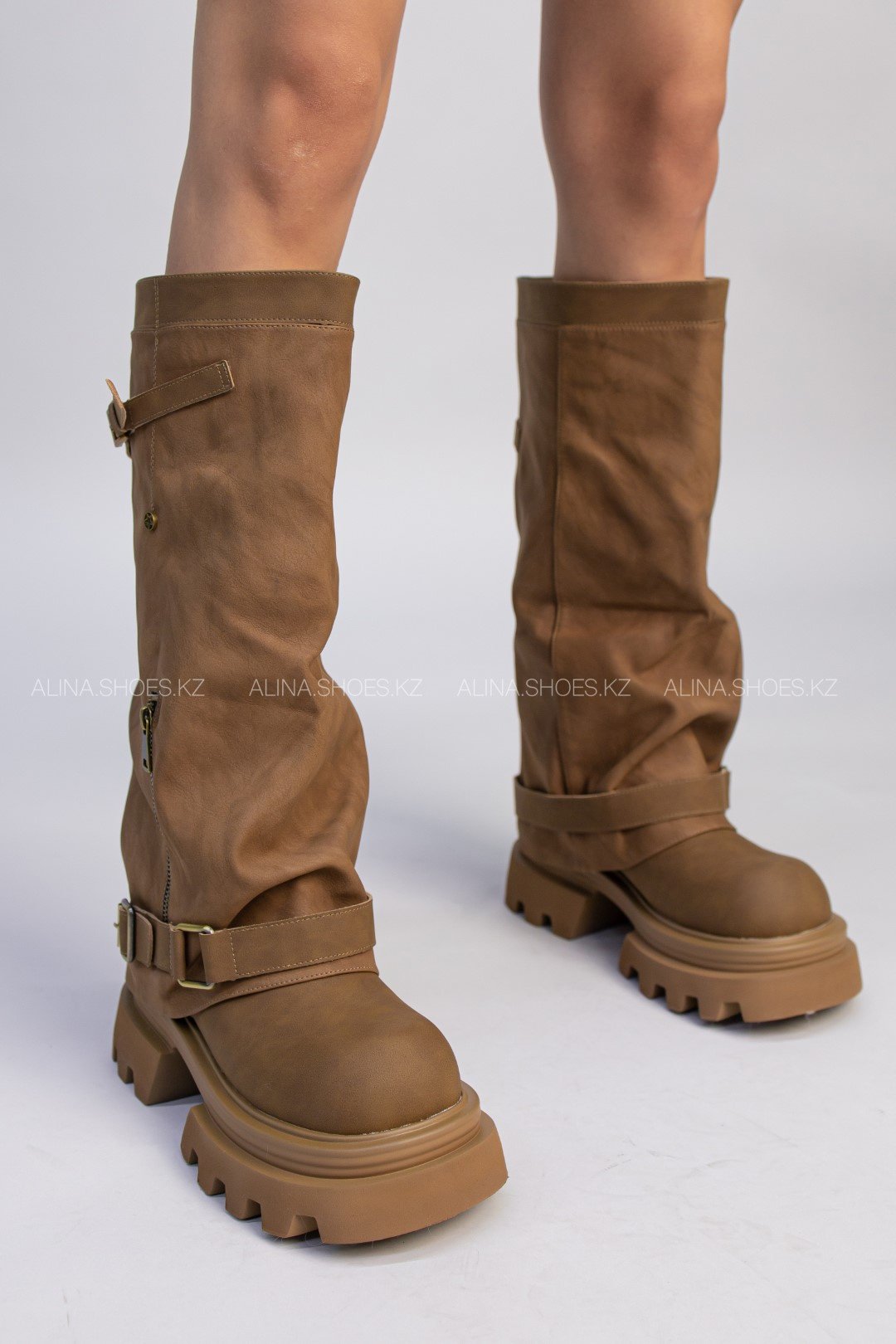 Сапоги alinashoes светло-коричневый купить,NaN