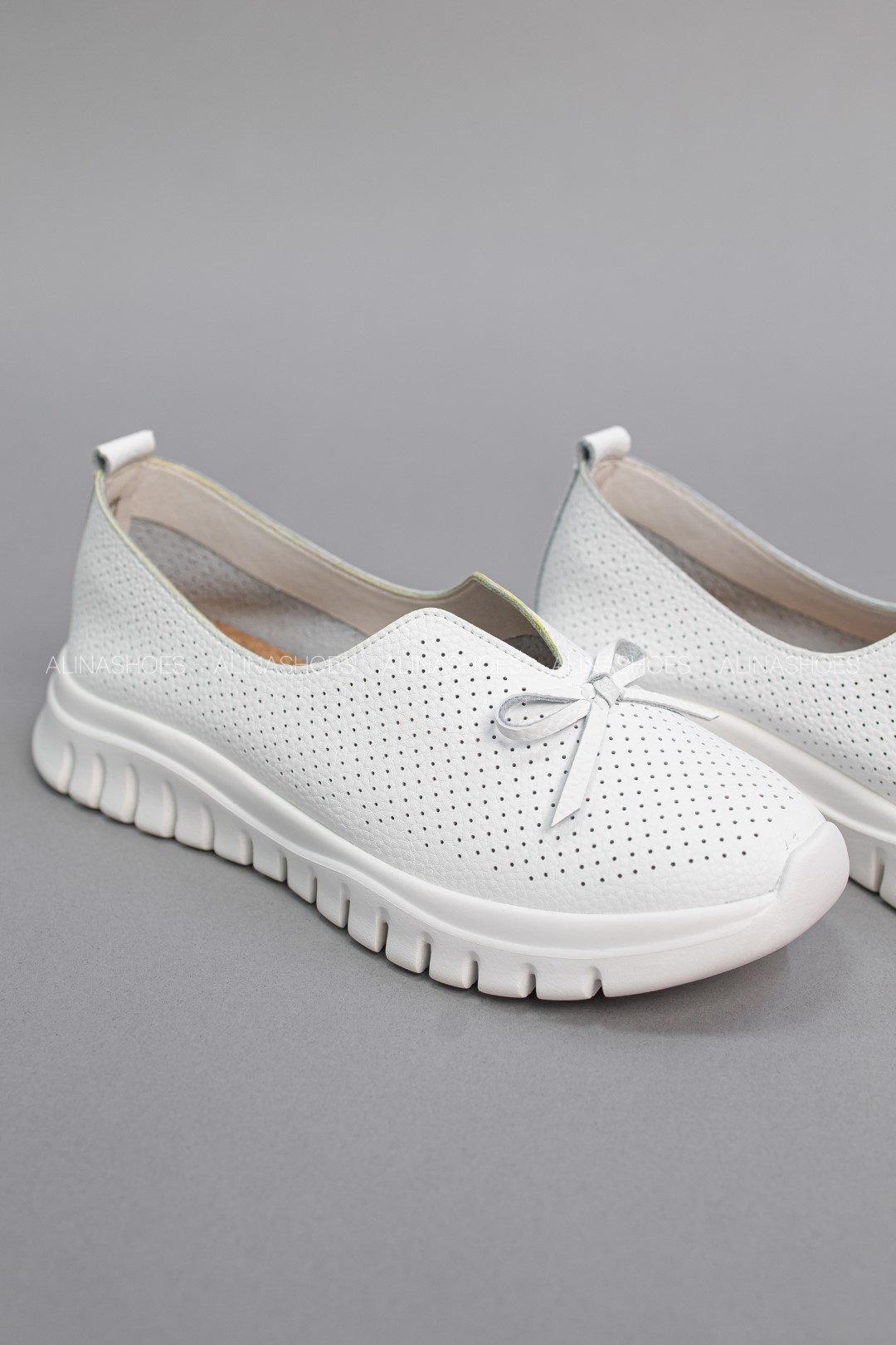 Мокасины alinashoes белый купить,NaN