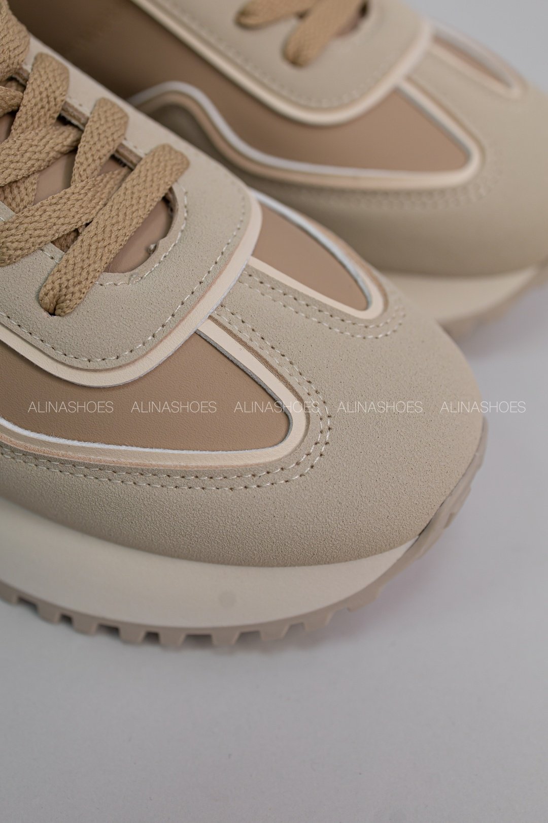 Кроссовки alinashoes бежевый купить,NaN