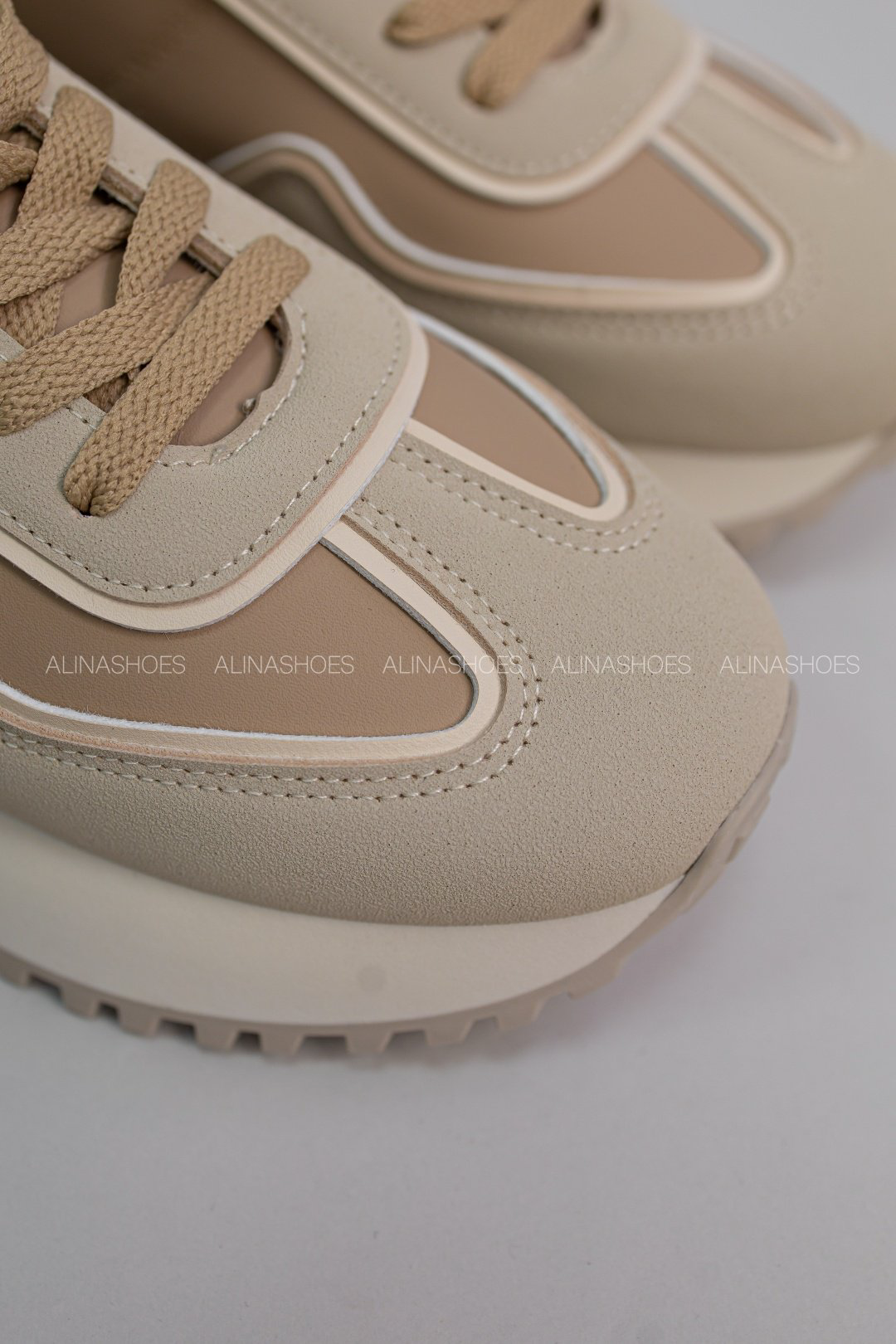 Кроссовки alinashoes бежевый купить,NaN