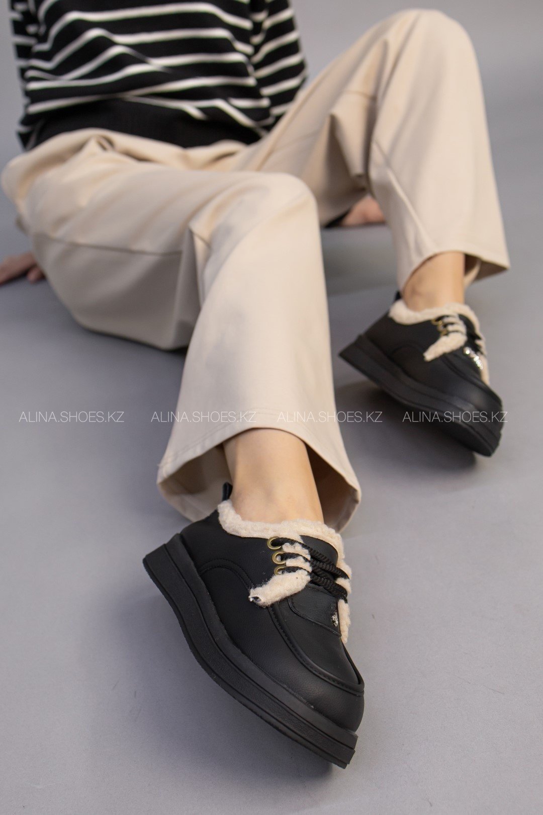 Автоледи alinashoes черный купить,NaN