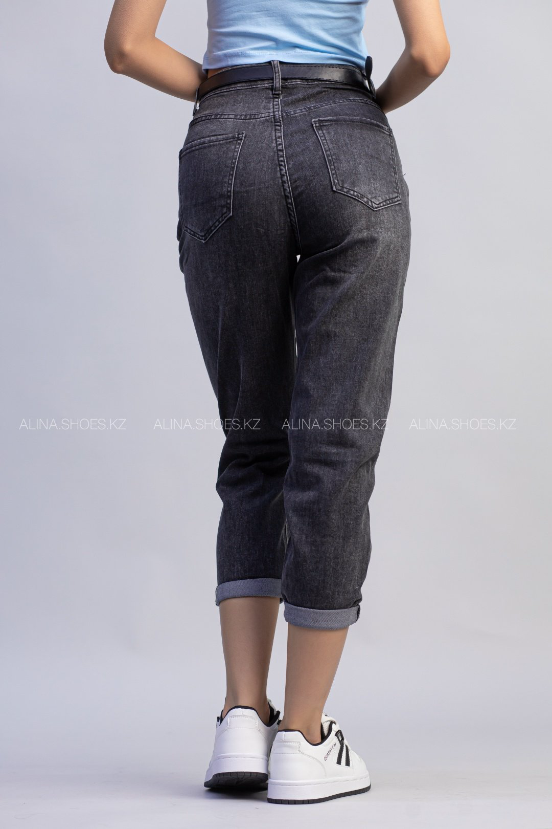 Джинсы джинсы-мом alinashoes графит купить,NaN