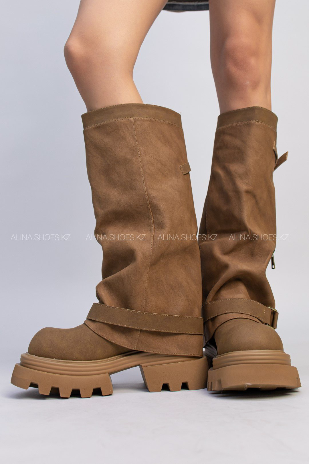 Сапоги alinashoes светло-коричневый купить,NaN