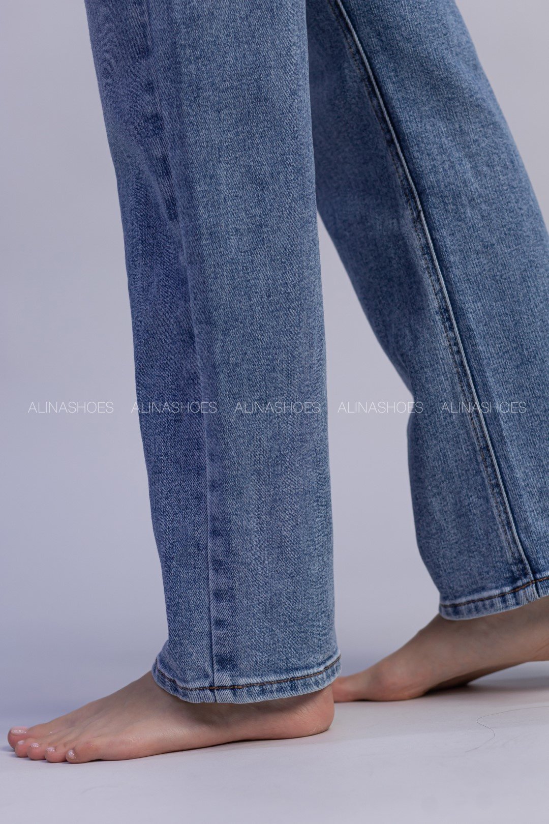 Джинсы прямые alinashoes синий купить,NaN