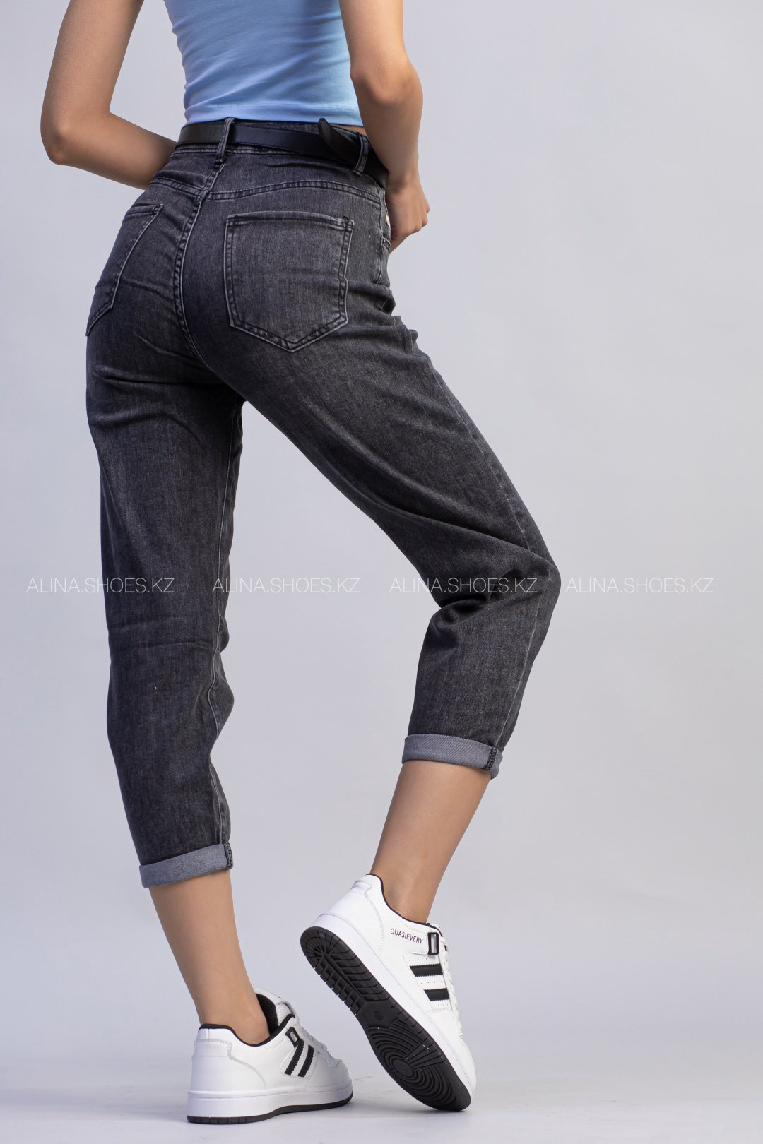 Джинсы джинсы-мом alinashoes графит купить,NaN