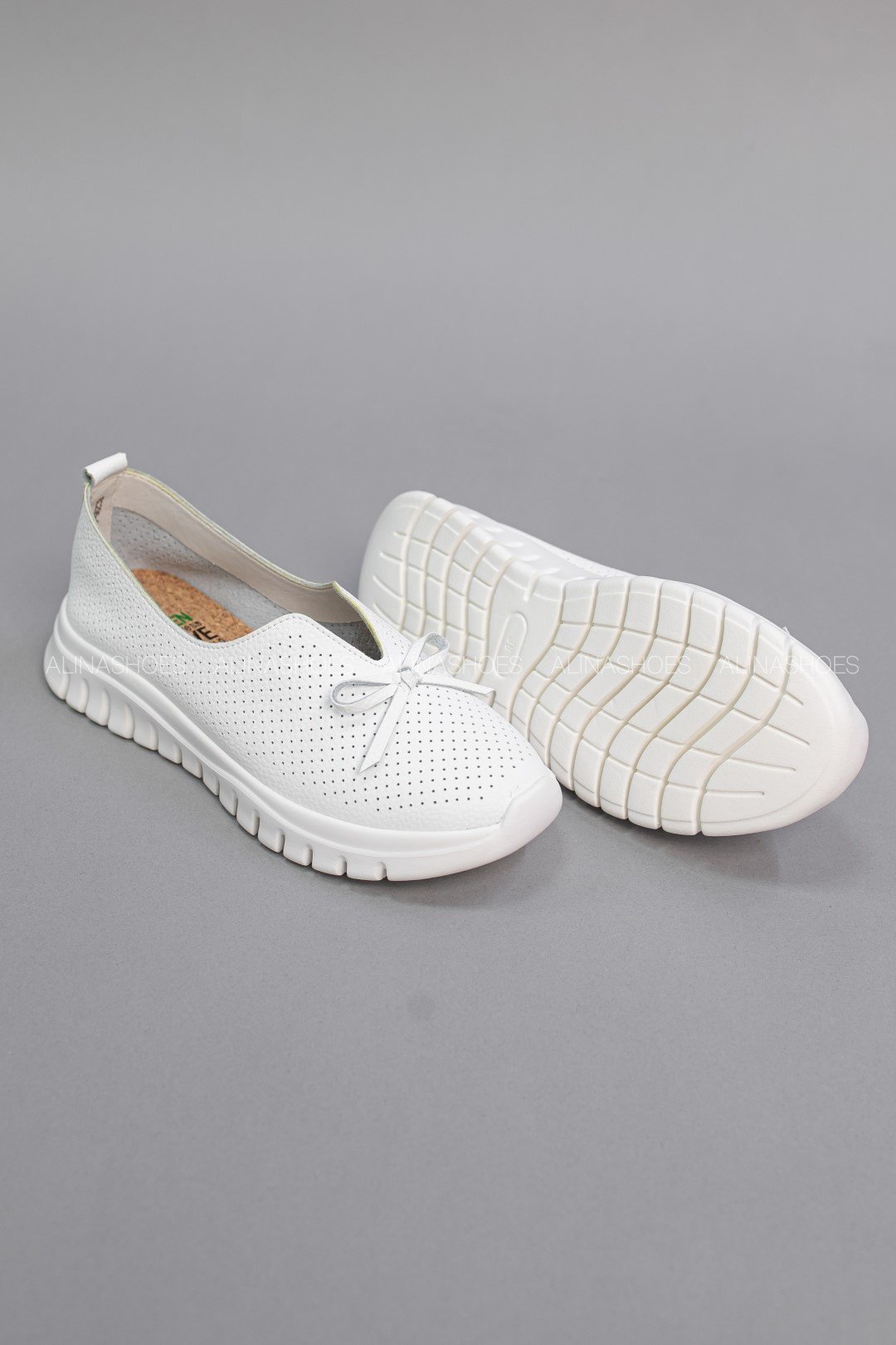 Мокасины alinashoes белый купить,NaN