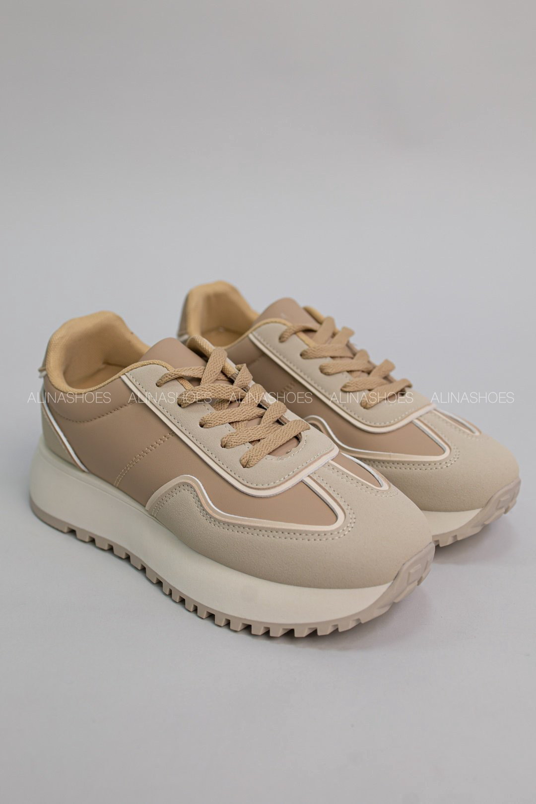 Кроссовки alinashoes бежевый купить,NaN