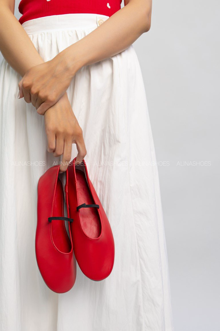 Балетки alinashoes red 38 купить,NaN