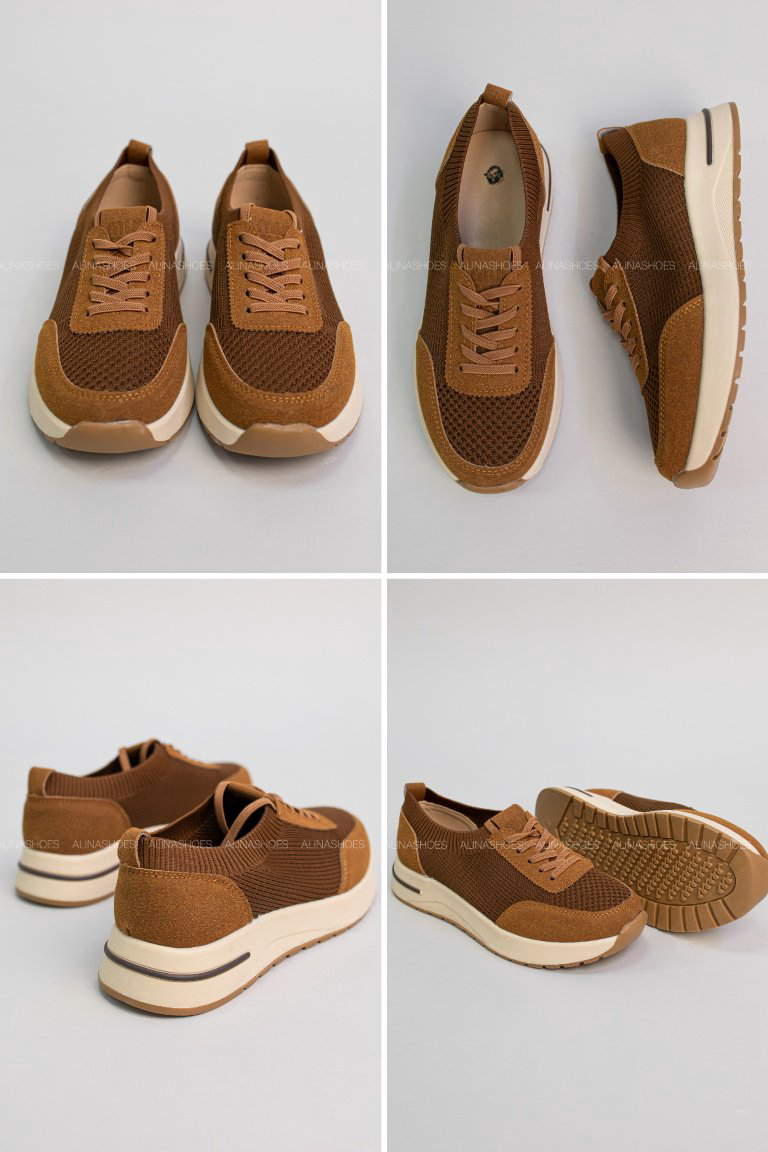 Кроссовки alinashoes коричневый купить,NaN