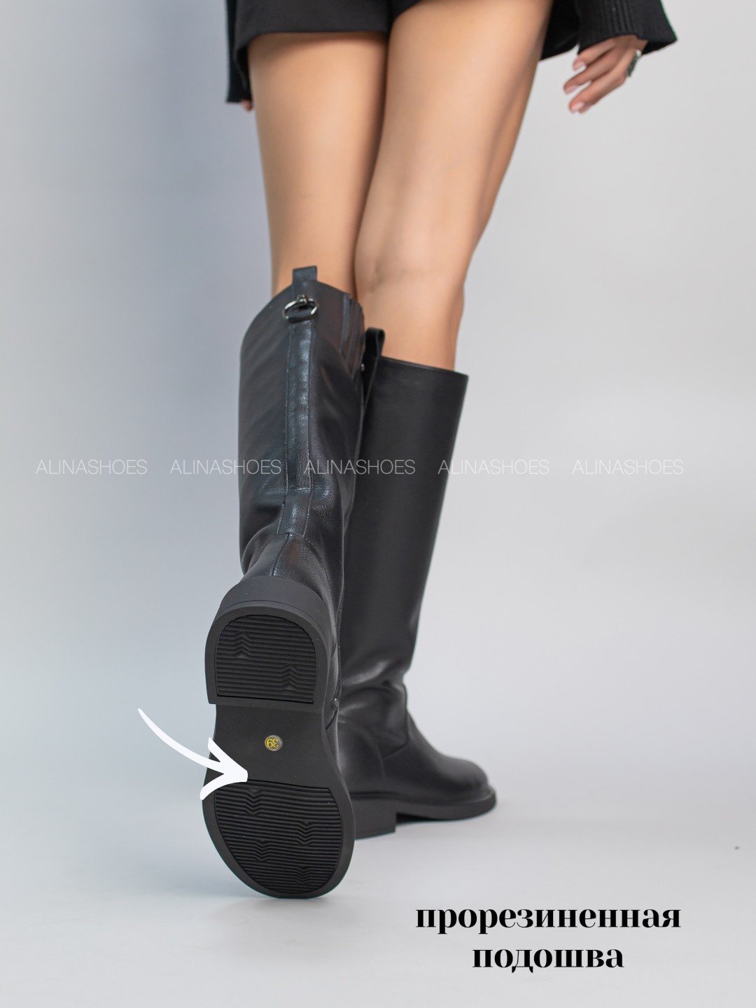 Сапоги alinashoes black 36 купить,NaN
