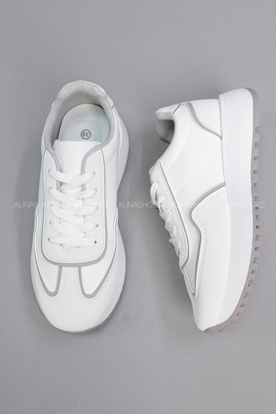 Кроссовки alinashoes белый купить,NaN