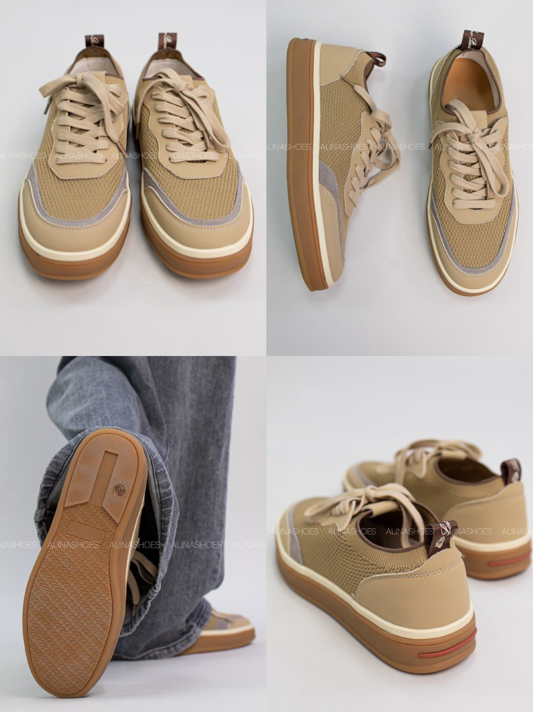 Кеды alinashoes бежевый купить,NaN