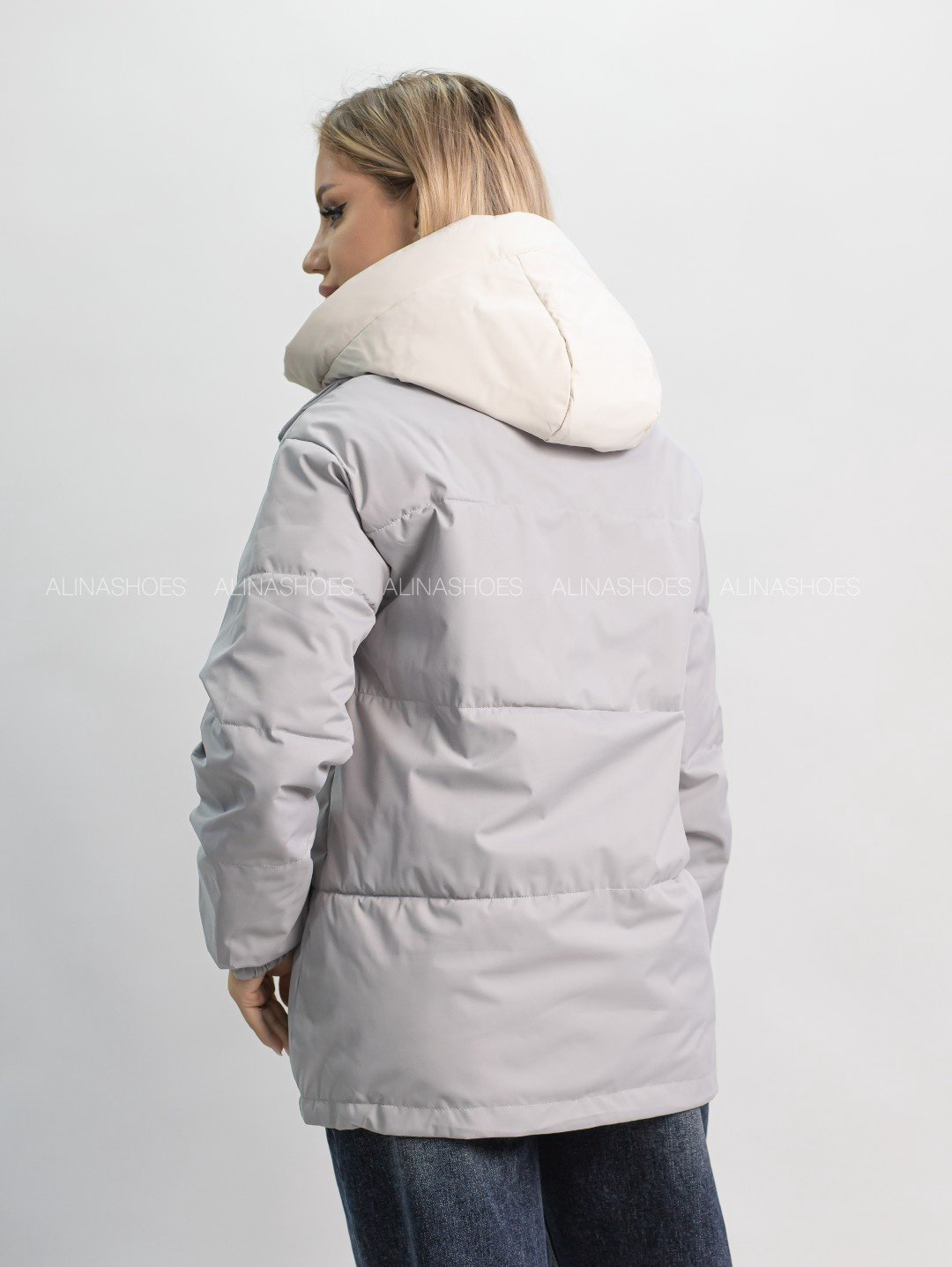 Демисезонная куртка alinashoes серый купить,NaN