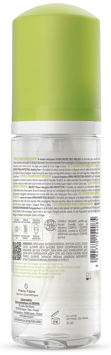 A-DERMA Biology Дерматологическая очищающая пенка 150 мл купить,NaN