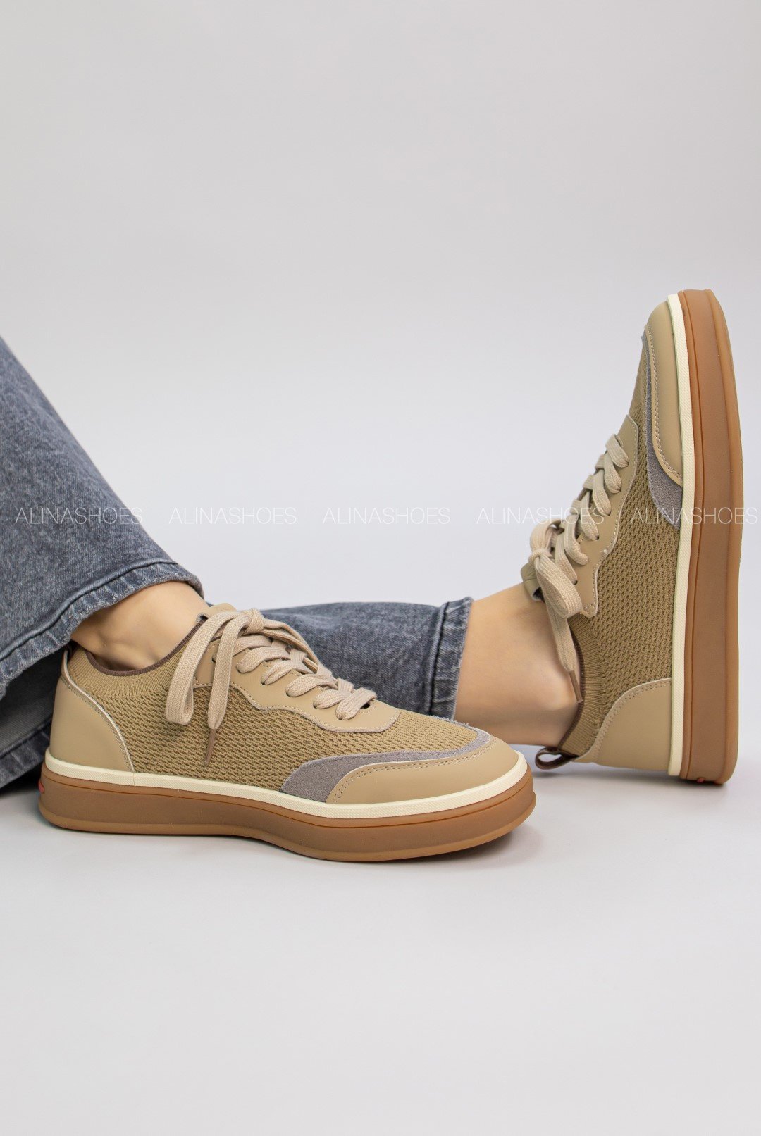 Кеды alinashoes бежевый купить,NaN