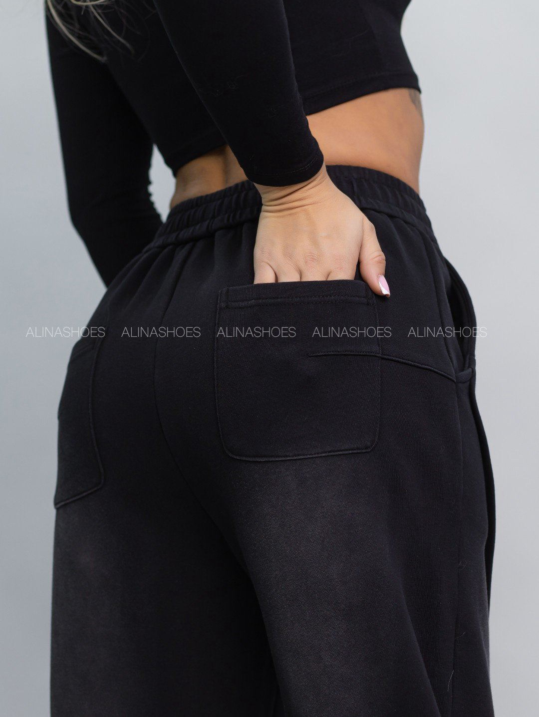 Повседневные брюки alinashoes черный купить,NaN