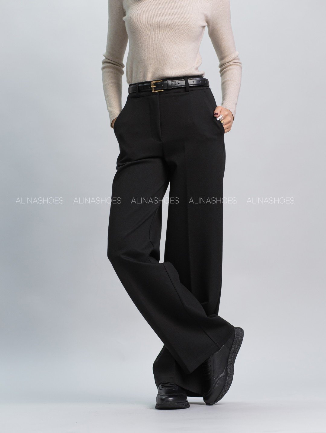 Повседневные брюки alinashoes черный купить,NaN
