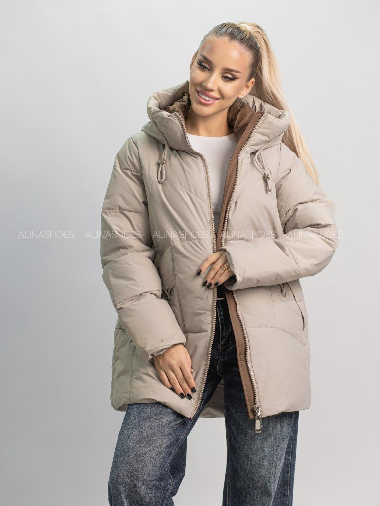 Зимняя куртка alinashoes бежевый купить,NaN