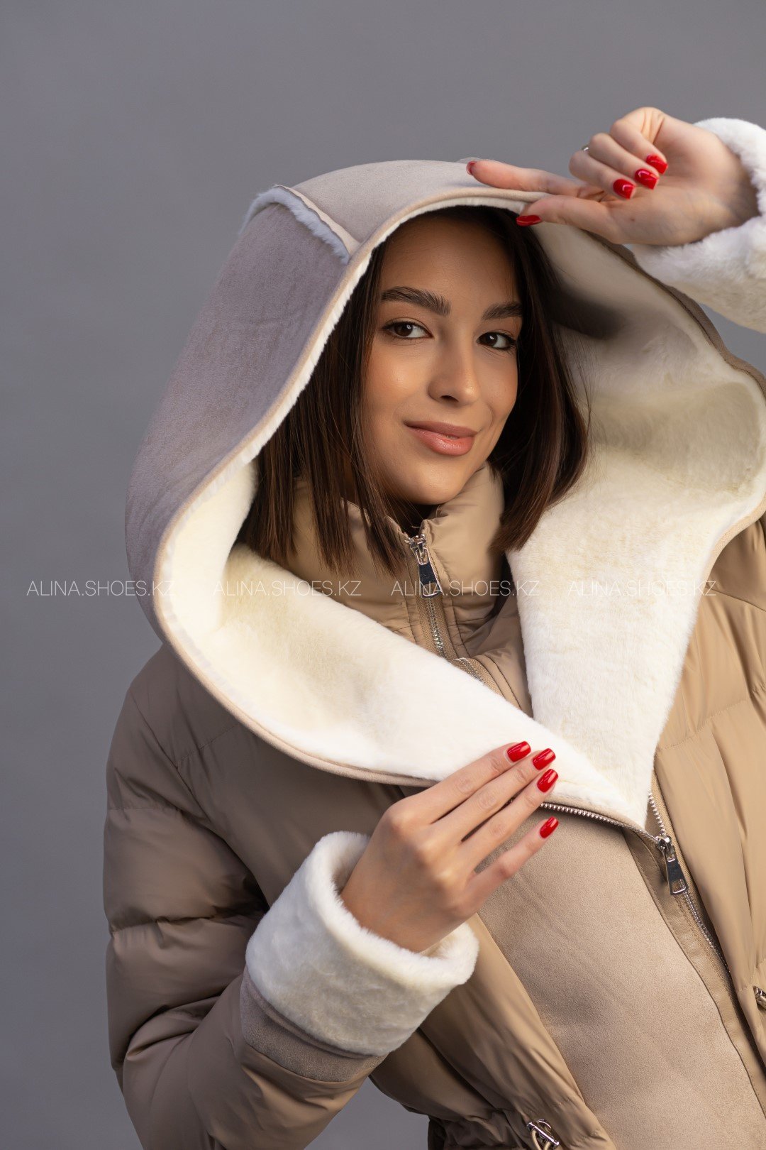 Зимняя куртка alinashoes бежевый купить,NaN