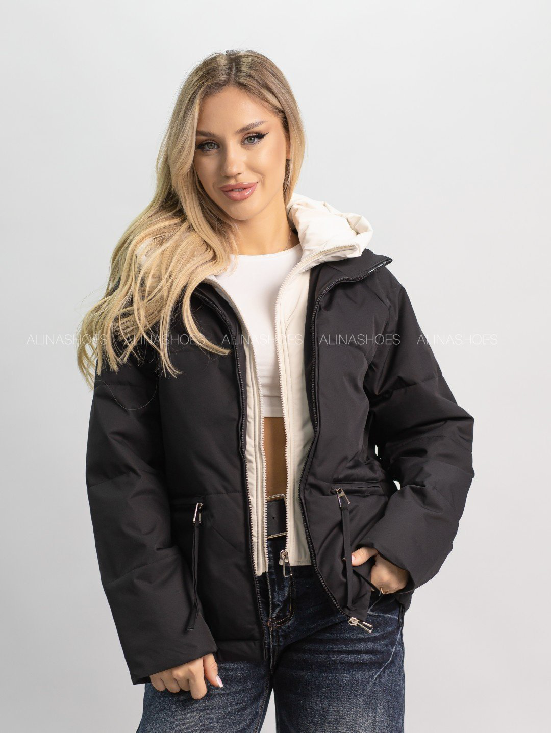 Демисезонная куртка alinashoes черный купить,NaN