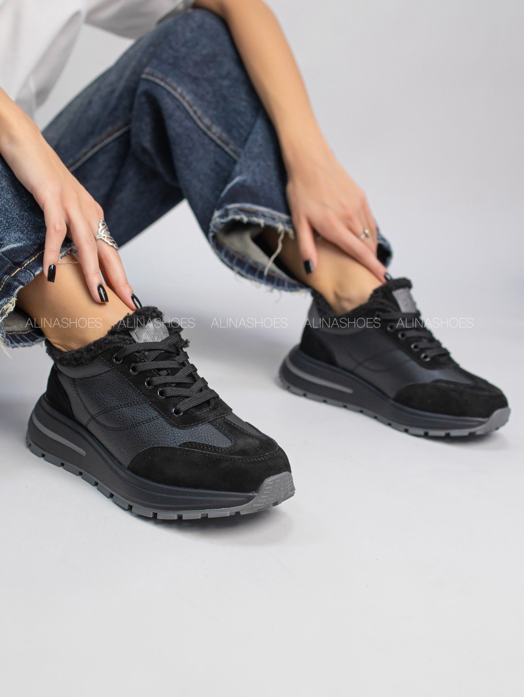 Кроссовки alinashoes черный купить,NaN