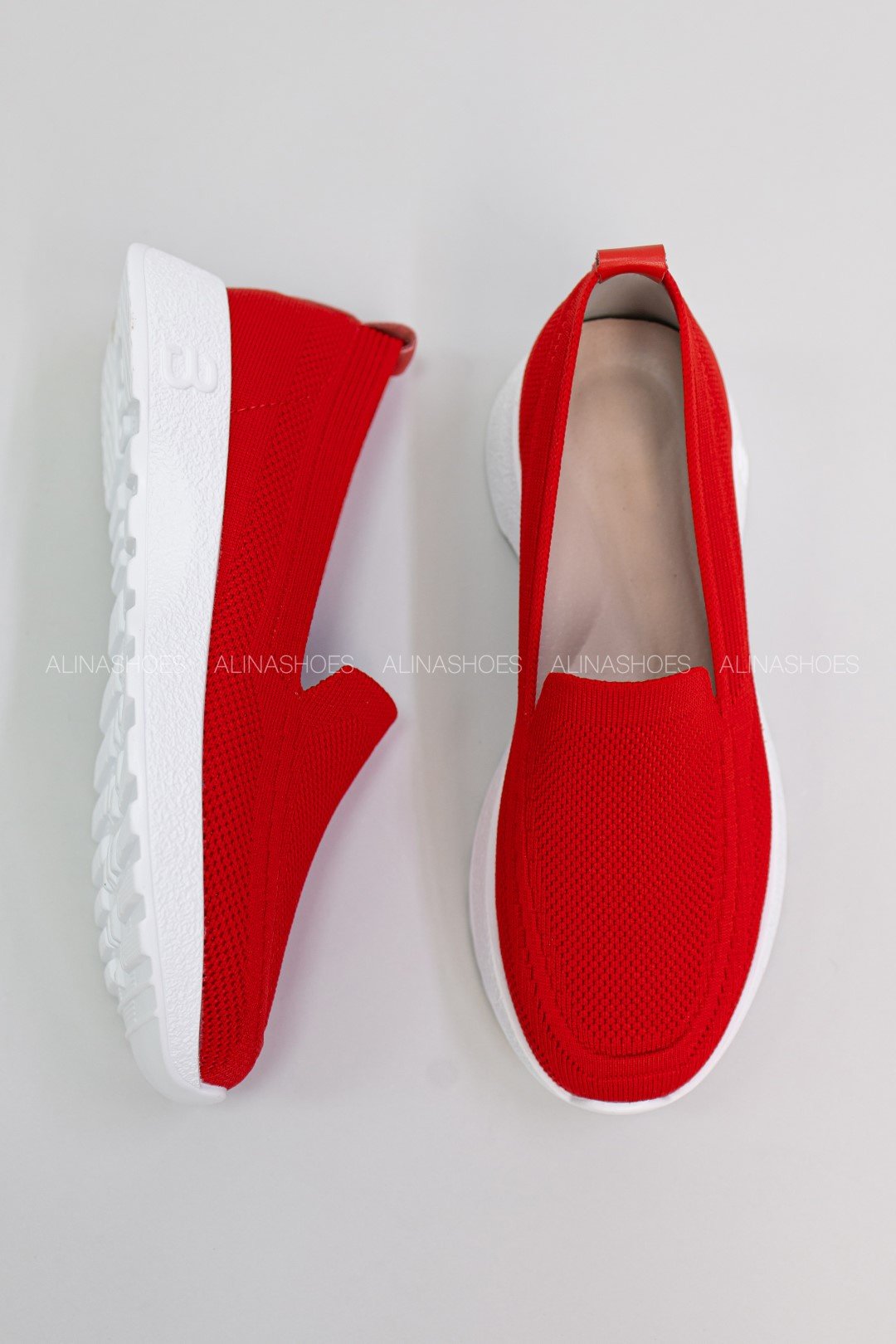 Мокасины alinashoes красный купить,NaN