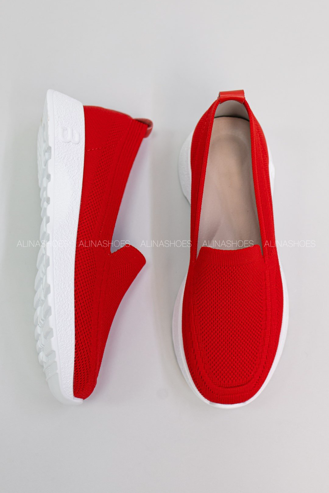 Мокасины alinashoes красный купить,NaN