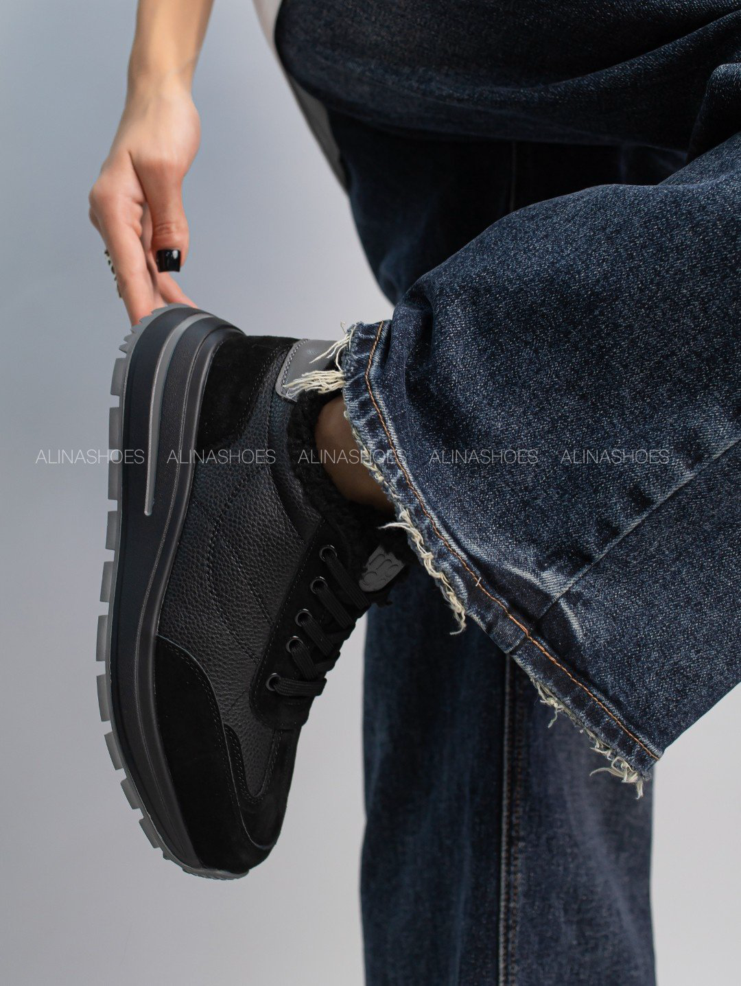 Кроссовки alinashoes черный купить,NaN