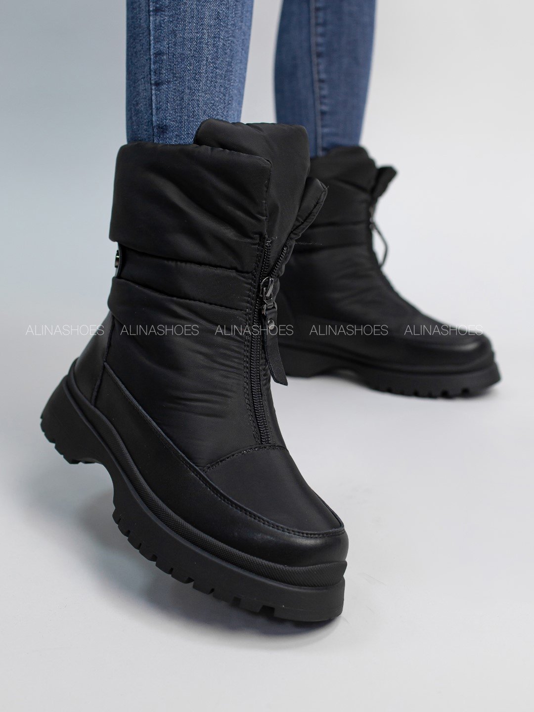 Дутики alinashoes черный купить,NaN
