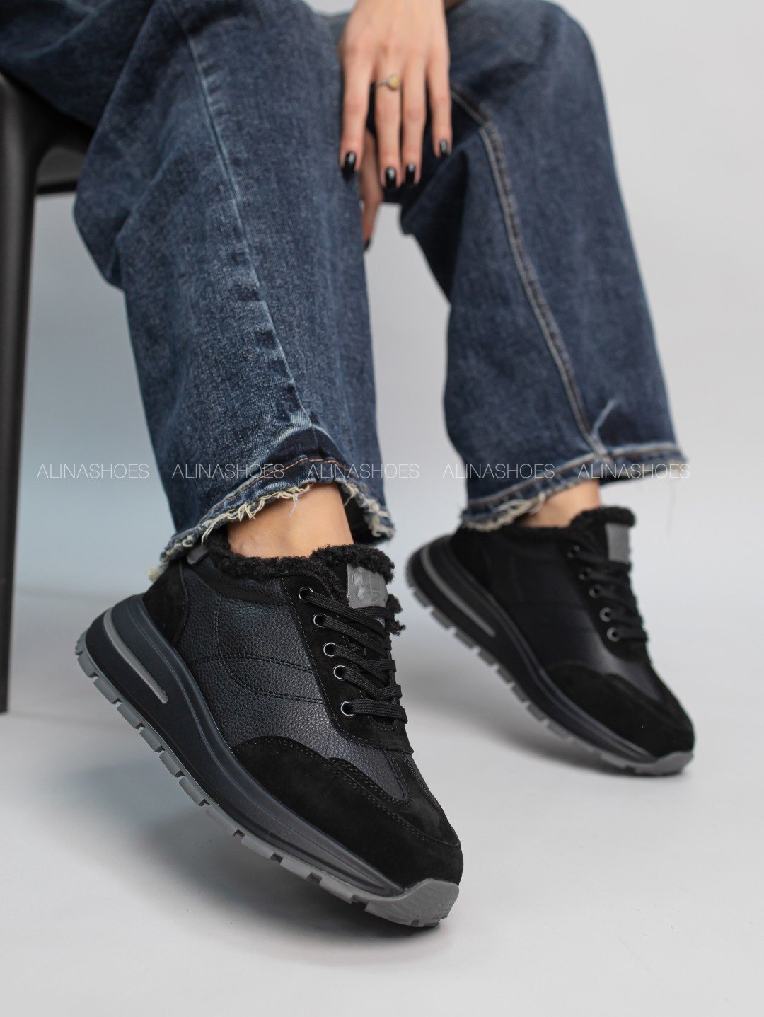Кроссовки alinashoes черный купить,NaN