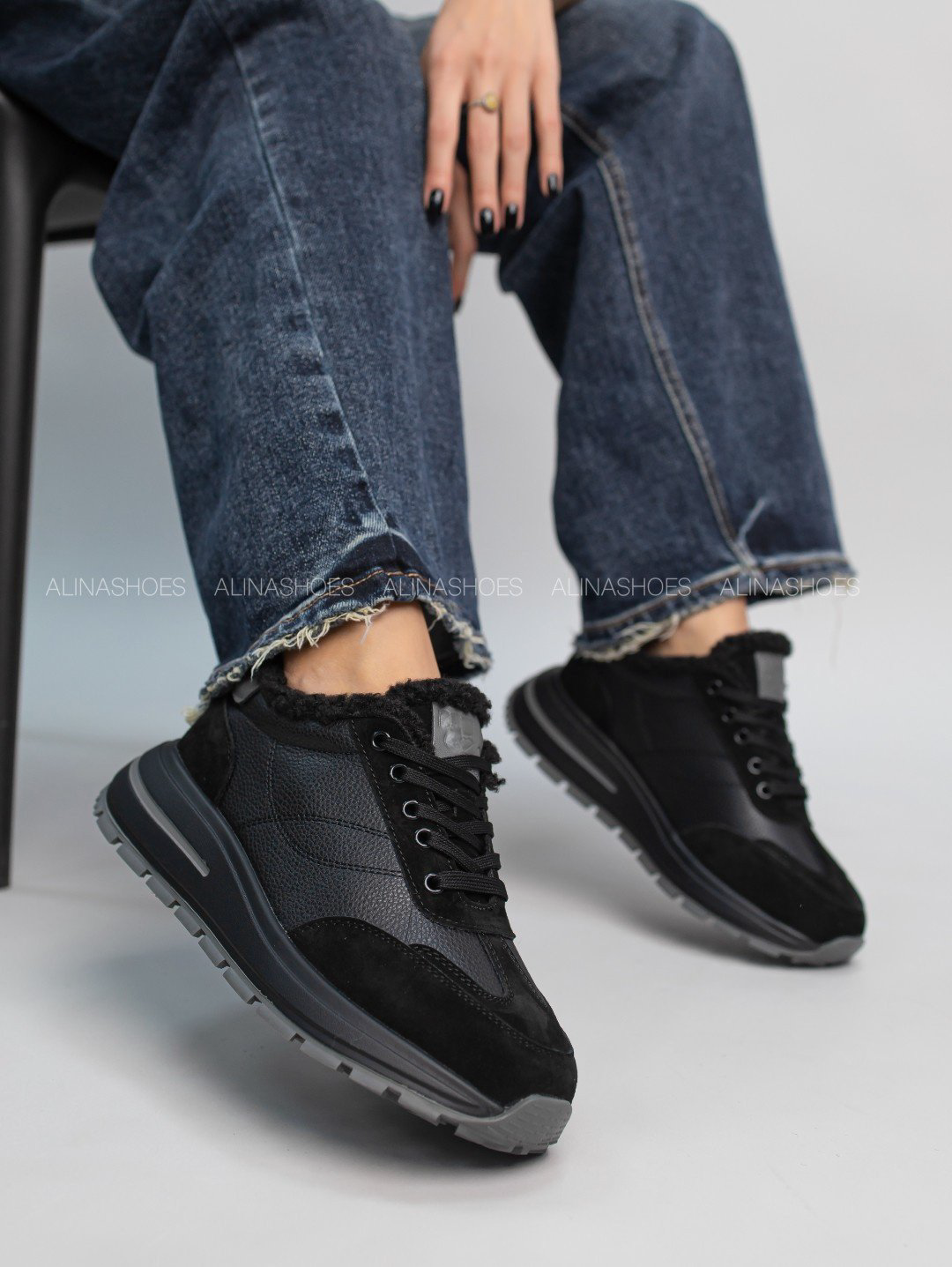 Кроссовки alinashoes черный купить,NaN