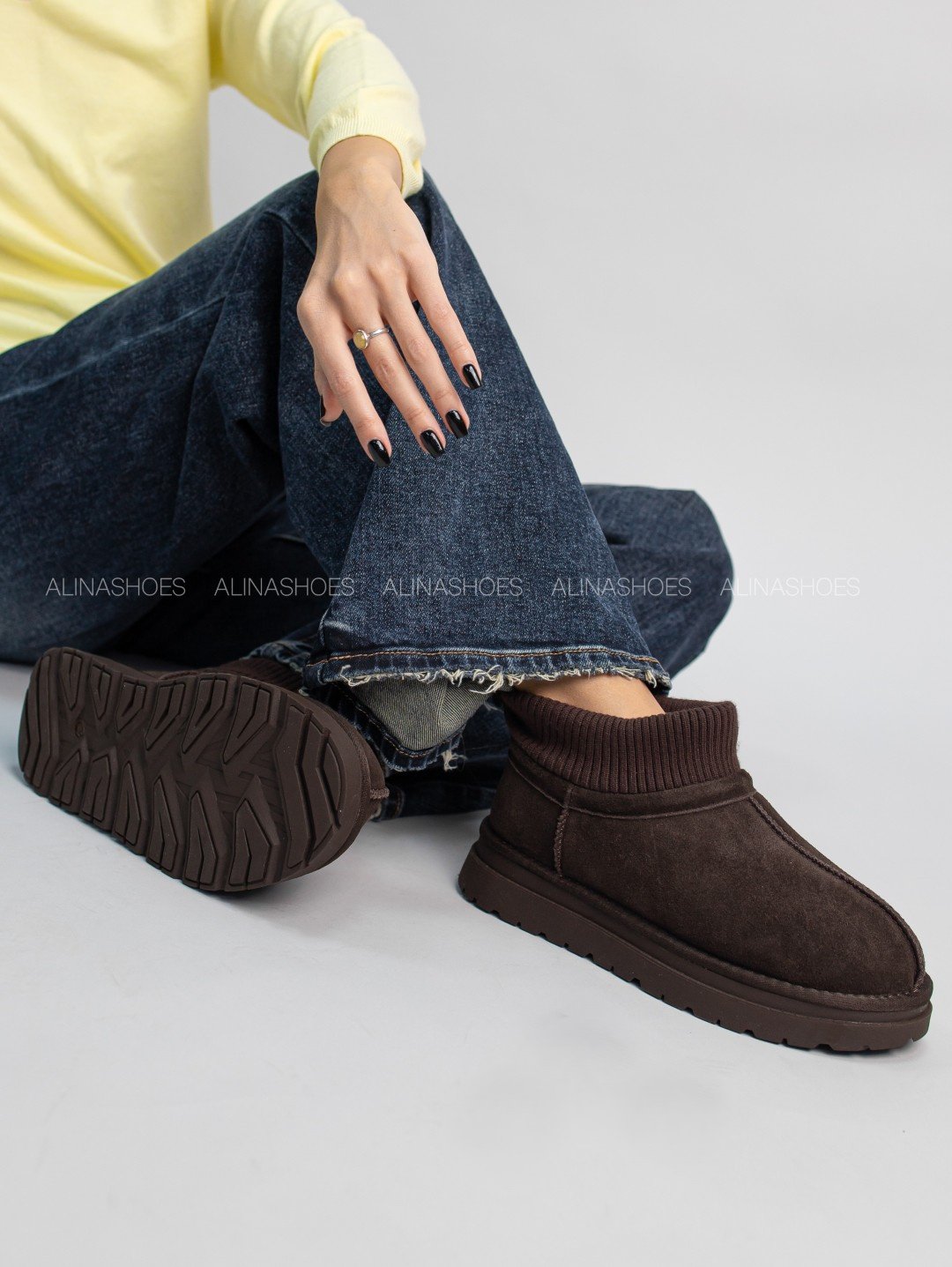 Угги alinashoes коричневый купить,NaN